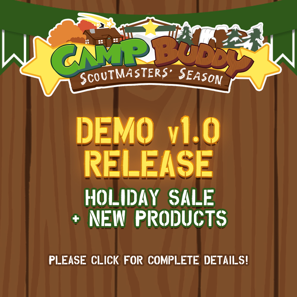 Scoutmaster’s Season Demo, Holiday Sale & New Products!