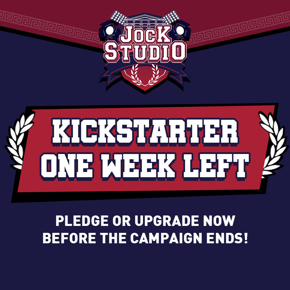 Jock Studio Kickstarter – One Week Left!