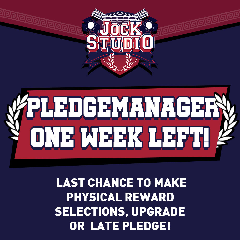 Pledgemanager – One Week Left!